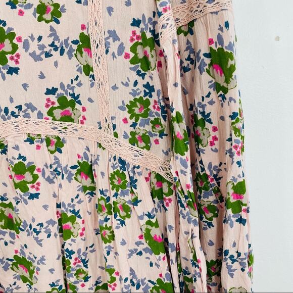 NWT Matilda Jane Like A Lady Pink Floral Crochet Tunic Blouse Small - Picture 11 of 15